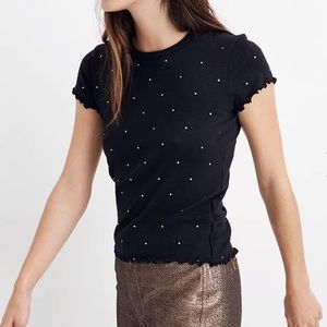 Madewell gold polka dot tee